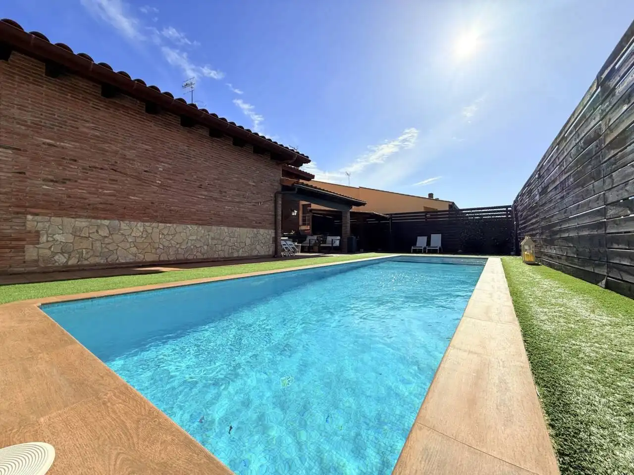 Swimming pool of Houses for sale in Santa Maria de Palautordera  with Air Conditioner, Heating and Terrace