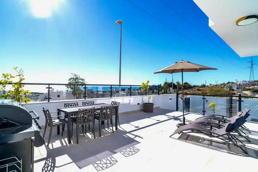 Terraza de Casa o chalet en venta en Nerja con Aire acondicionado y Piscina