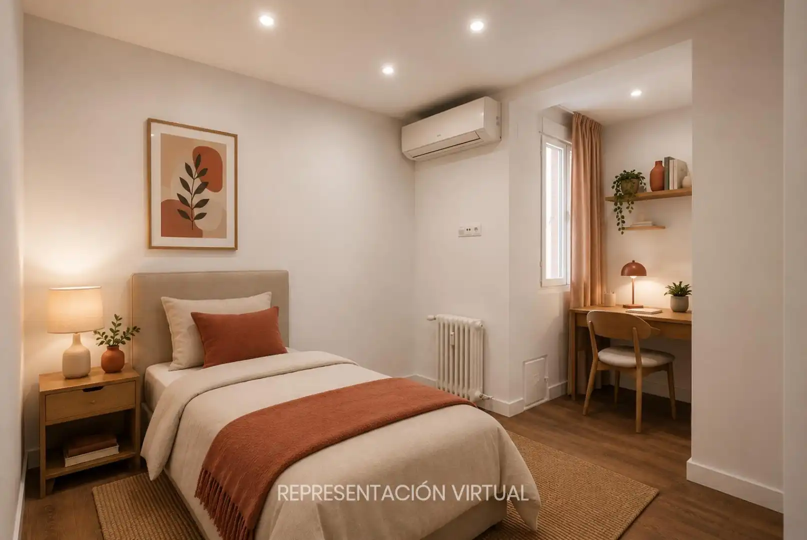 Habitación de Piso de alquiler en Madrid con Aire acondicionado, Calefacción y Terraza