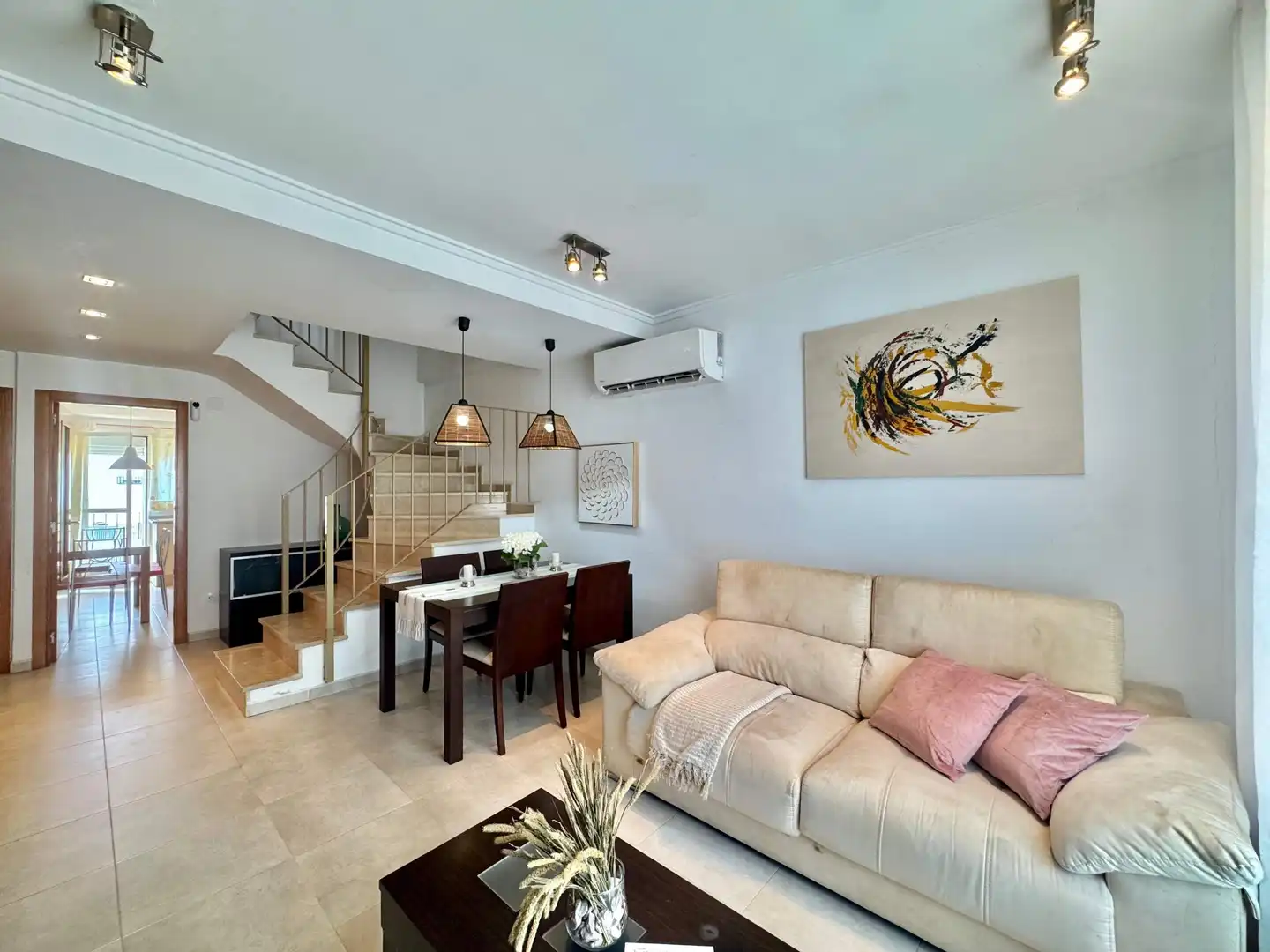 Sala d'estar de Casa adosada en venda en Rafelcofer amb Aire condicionat, Calefacció i Terrassa
