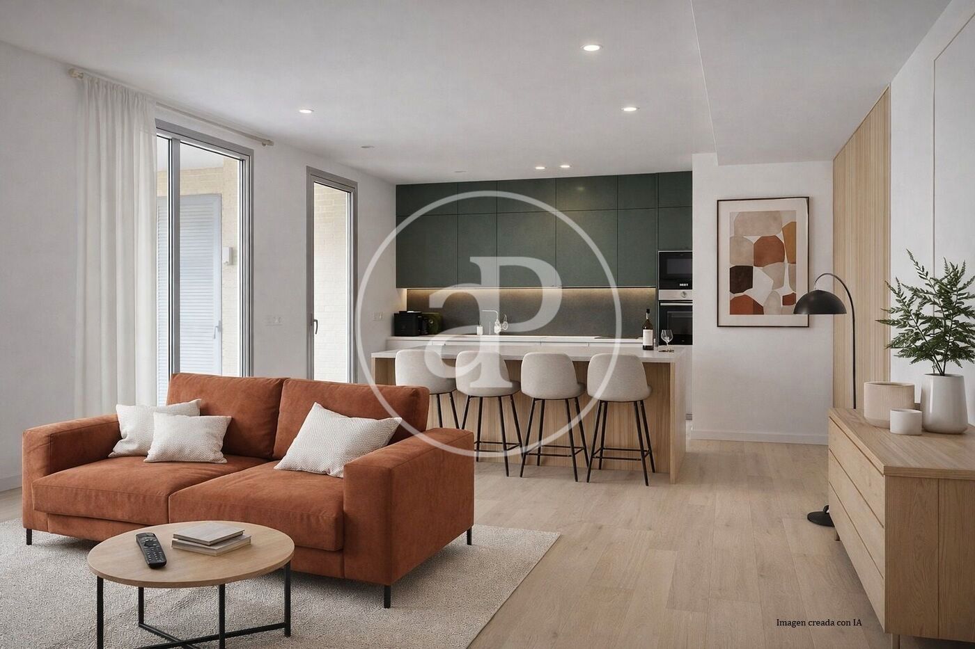 Living room of Flat for sale in Alicante / Alacant  with Air Conditioner, Heating and Private garden