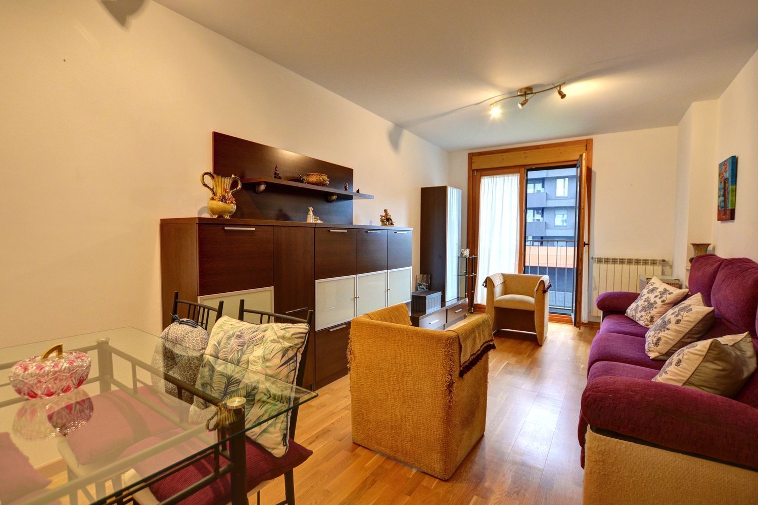 Living room of Flat for sale in Gijón   with Heating, Storage room and Swimming Pool