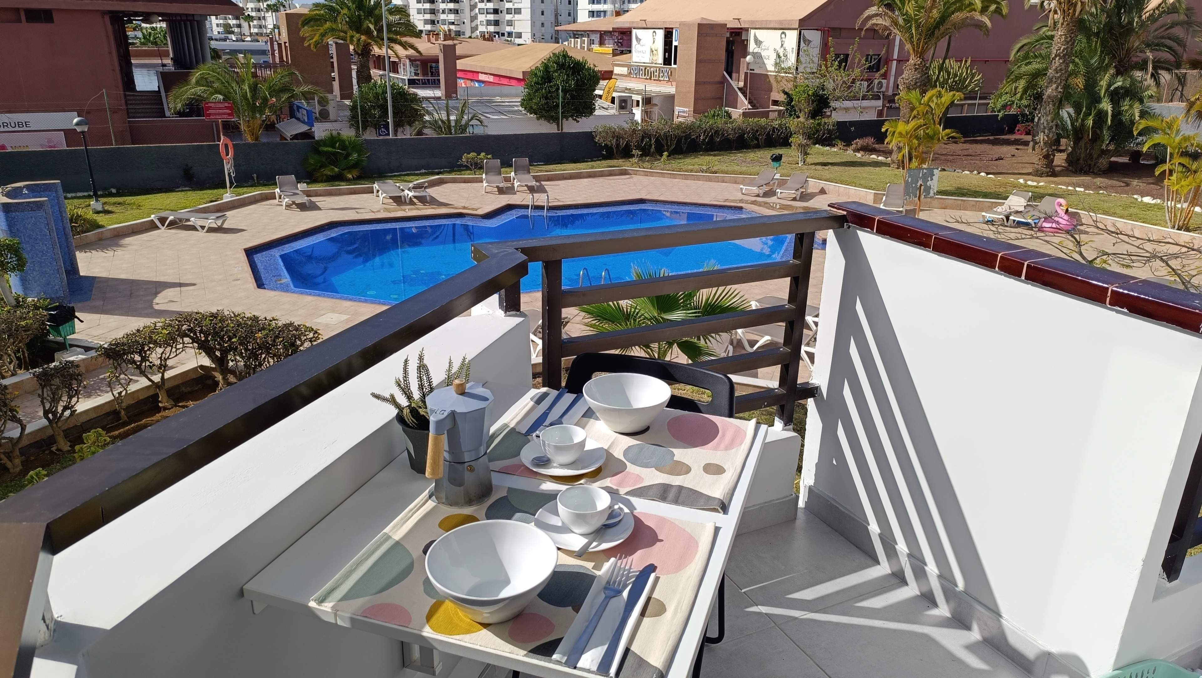 Terraza de Apartamento en venta en San Bartolomé de Tirajana con Aire acondicionado, Balcón y Piscina comunitaria