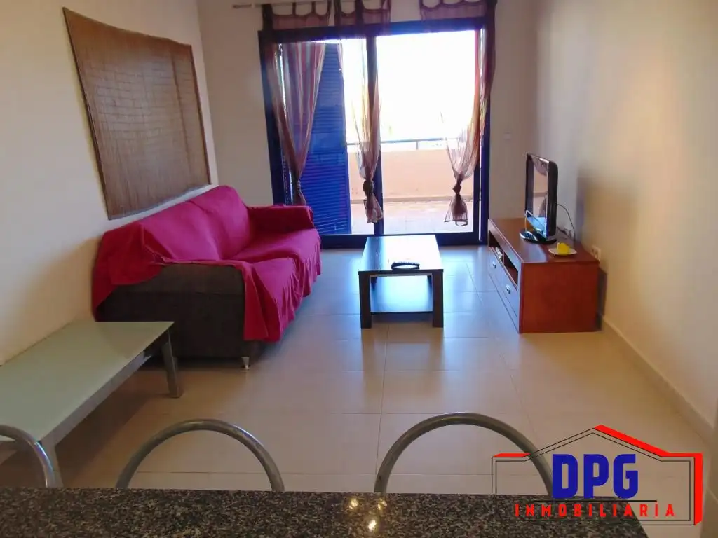 Sala d'estar de Apartament en venda en Mojácar amb Aire condicionat, Terrassa i Traster