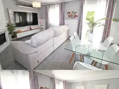 Sala d'estar de Casa o xalet en venda en Málaga Capital amb Aire condicionat, Terrassa i Balcó