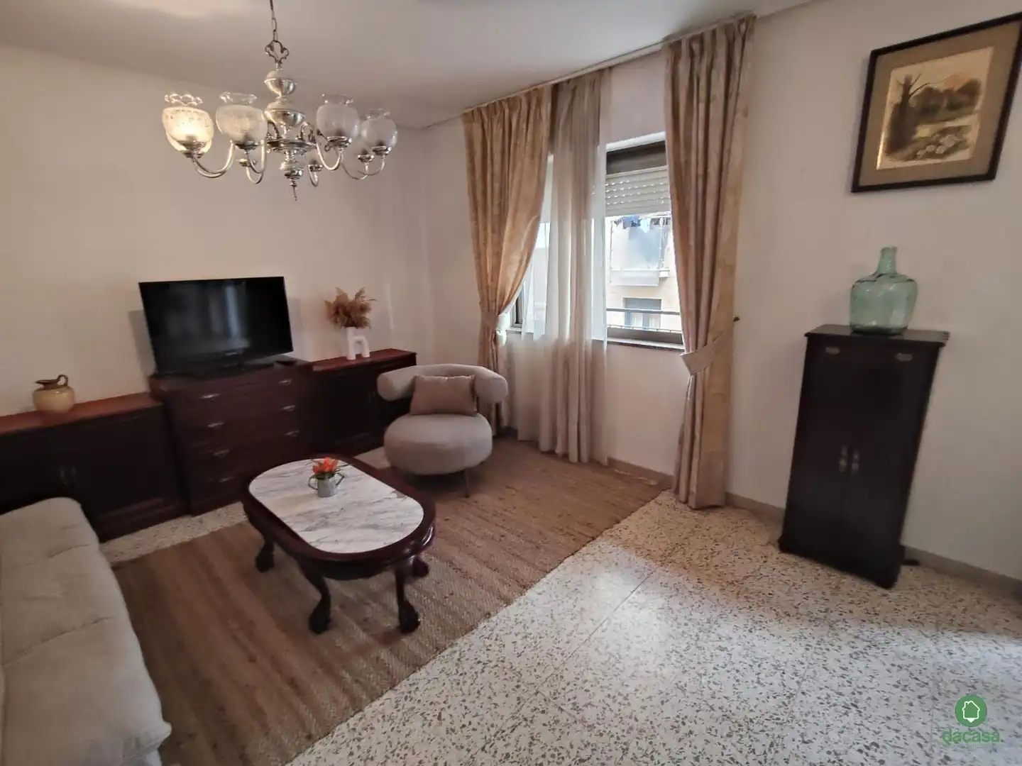 Sala de estar de Piso de alquiler en Huelva con Terraza, Amueblado y Horno