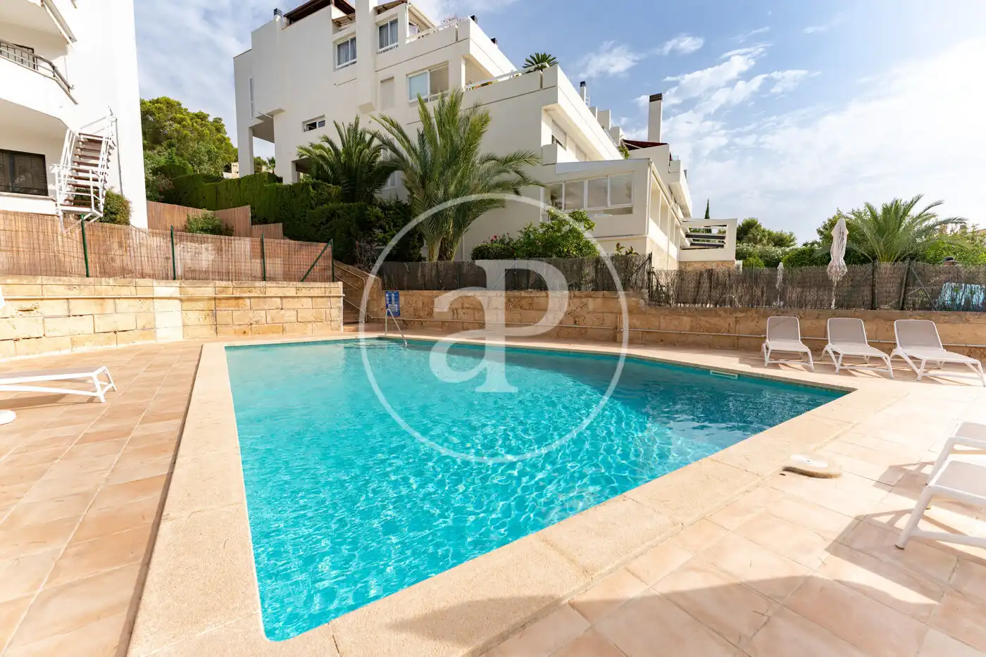 Swimming pool of Flat for rent in Calvià  with Air Conditioner, Heating and Private garden