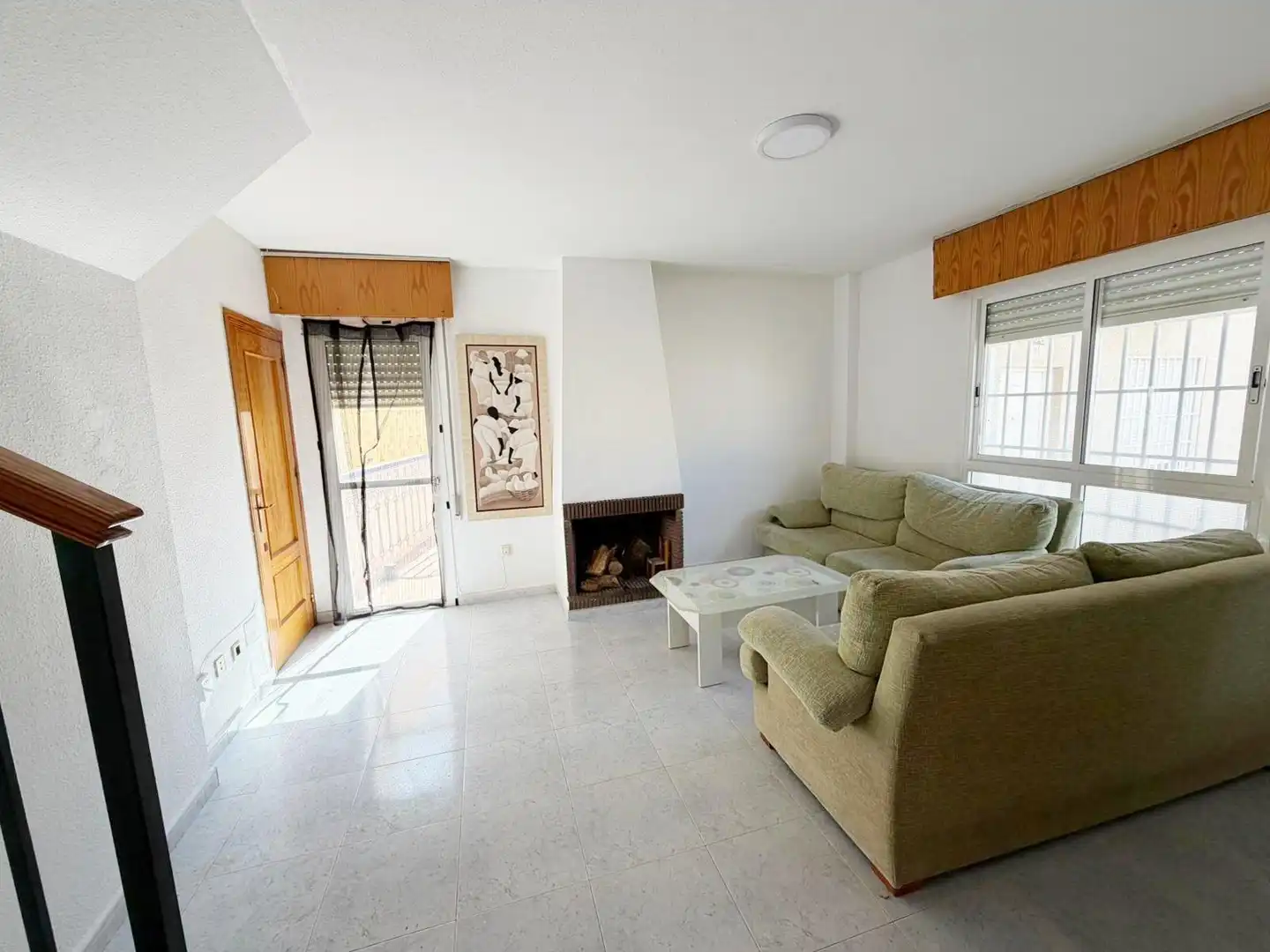 Living room of Duplexes for sale in Almería  with Terrace, Furnished and Balcony