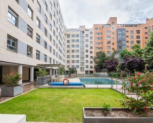 Swimming pool of Flat for sale in  Madrid Capital  with Air Conditioner, Heating and Storage room