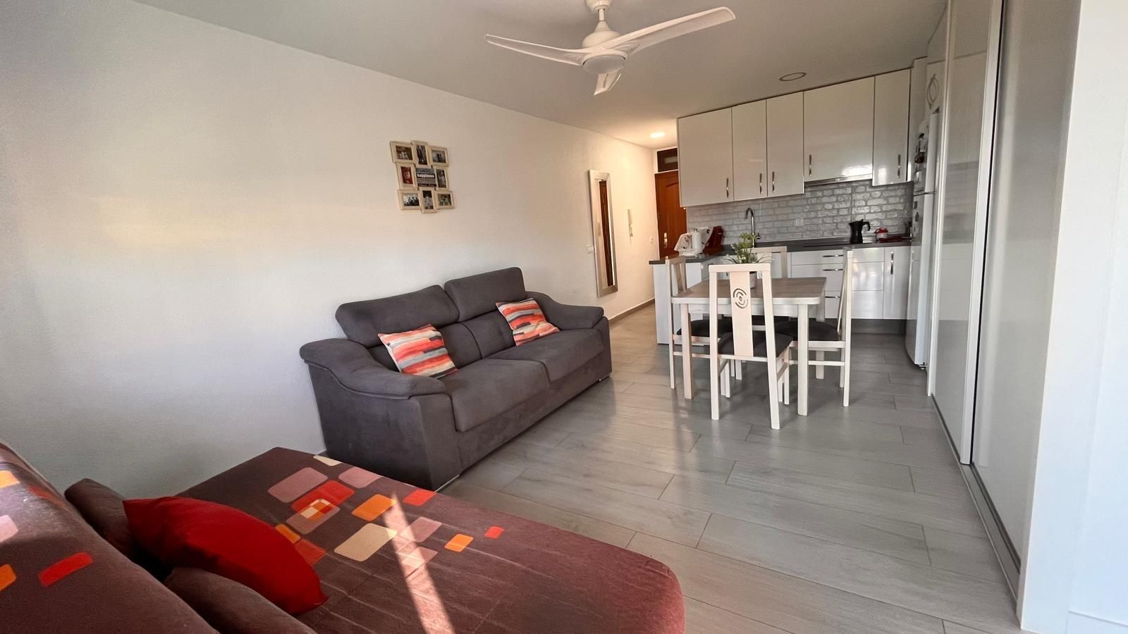 Sala d'estar de Loft de lloguer en  Almería Capital amb Jardí privat, Terrassa i Piscina comunitària