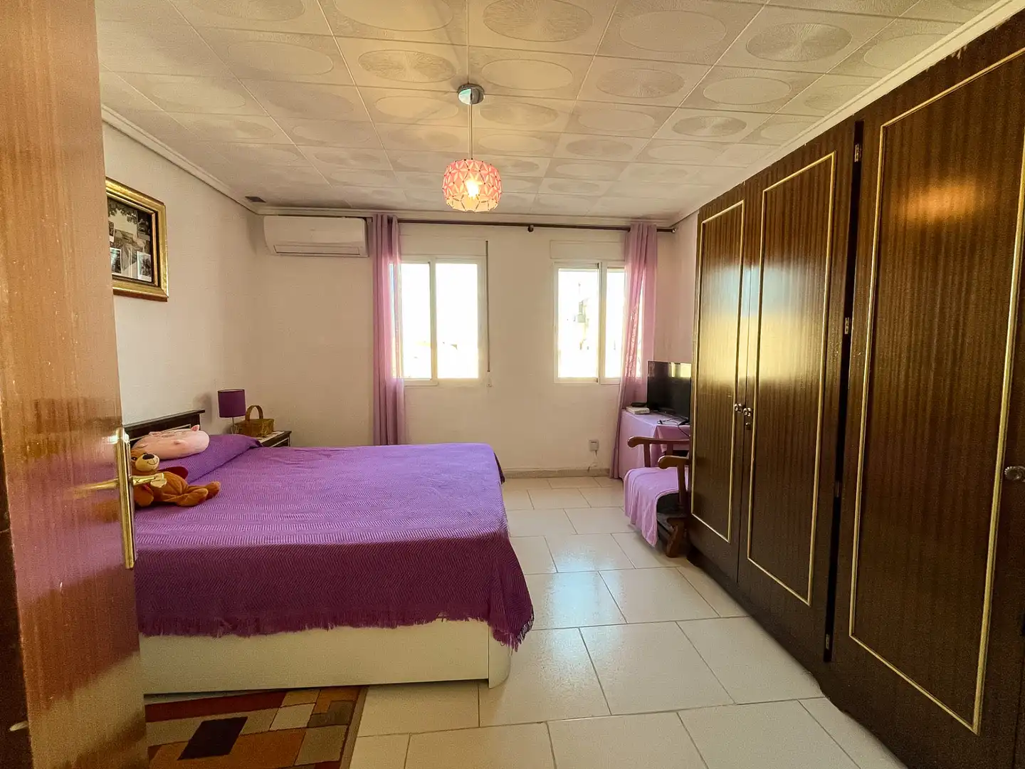 Schlafzimmer von Wohnung zum Verkauf in Sagunto / Sagunt mit Klimaanlage, Heizung und Möbliert