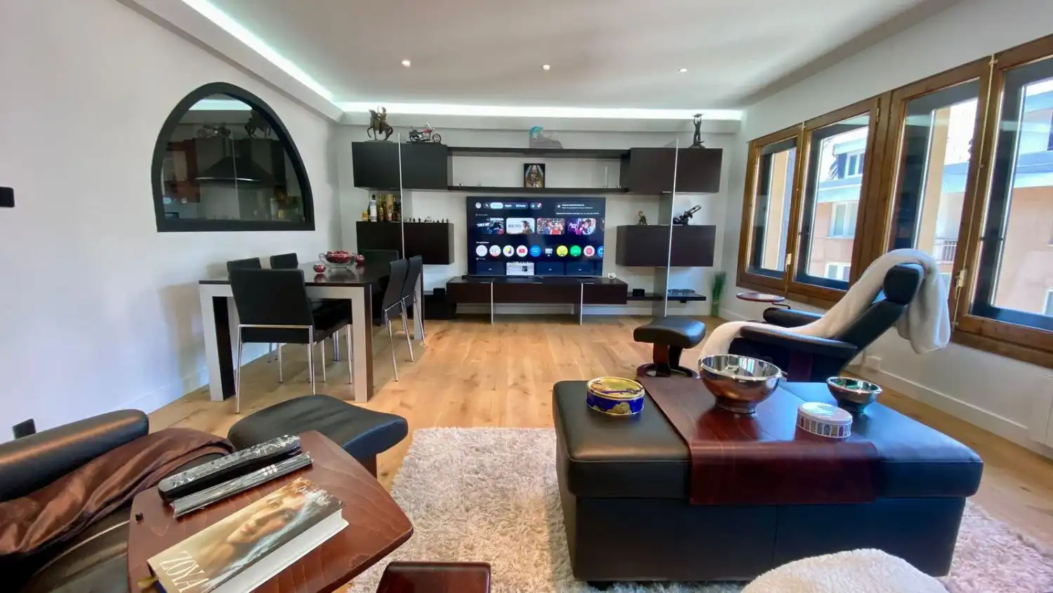 Sala d'estar de Pis en venda en Encamp amb Calefacció, Parquet i Moblat