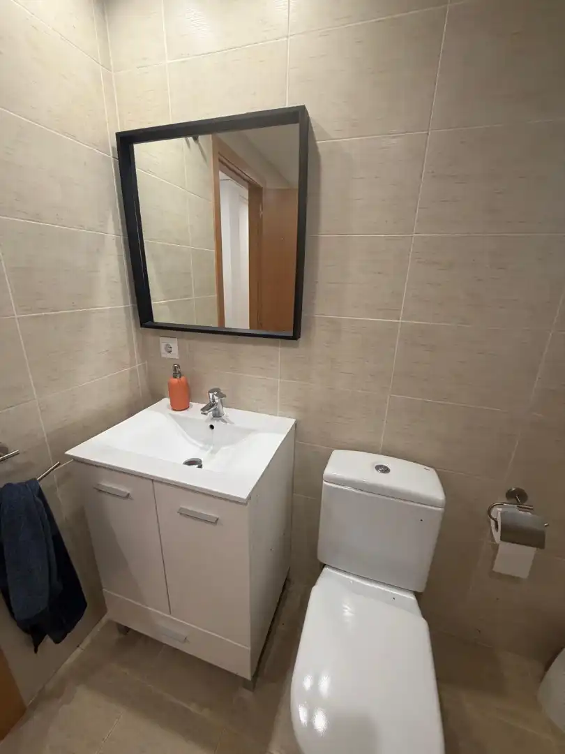 Badezimmer von Wohnung zur Miete in Moncofa mit Klimaanlage, Möbliert und Ofen