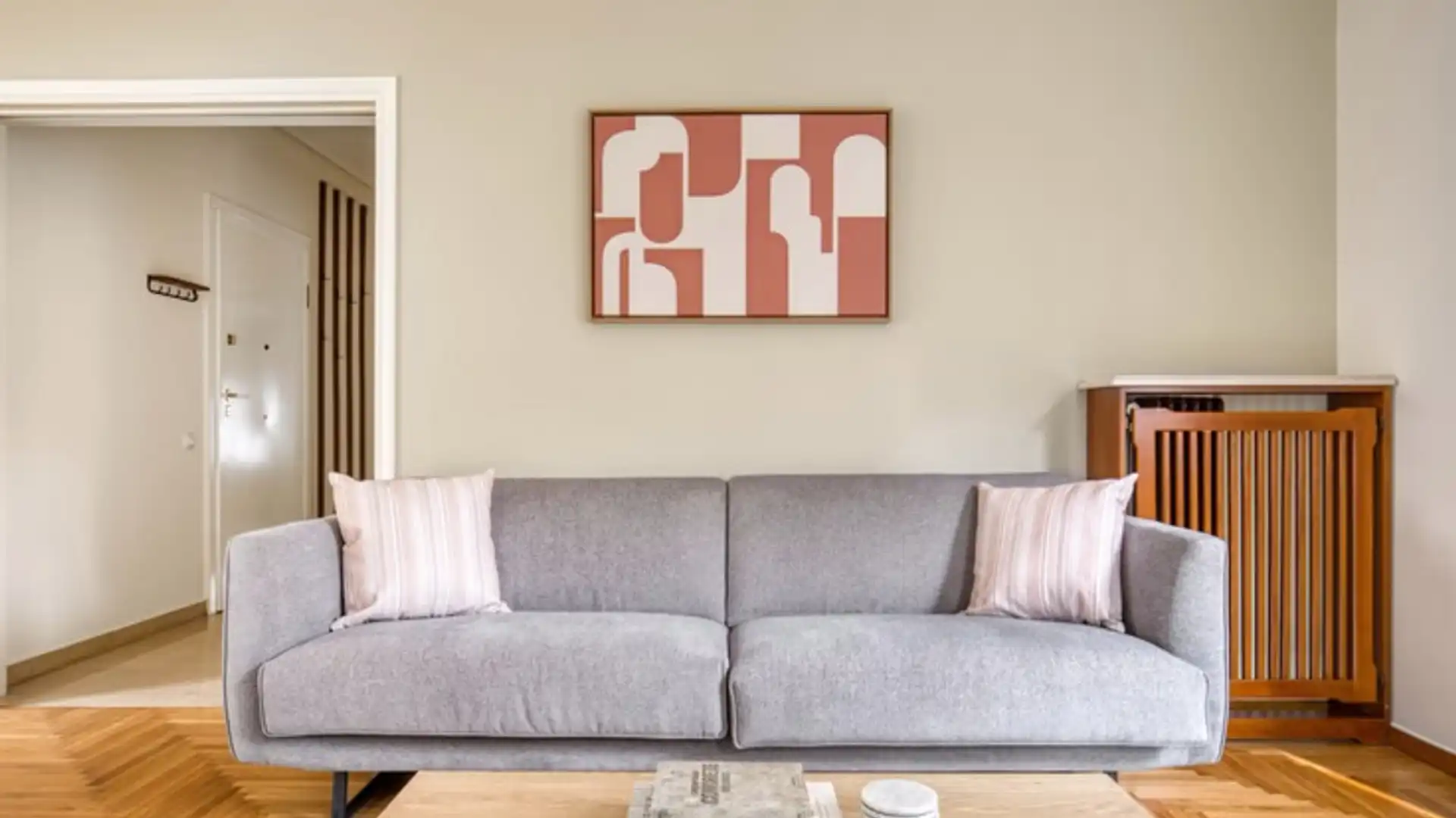 Sala de estar de Piso de alquiler en Igualada con Aire acondicionado, Amueblado y TV