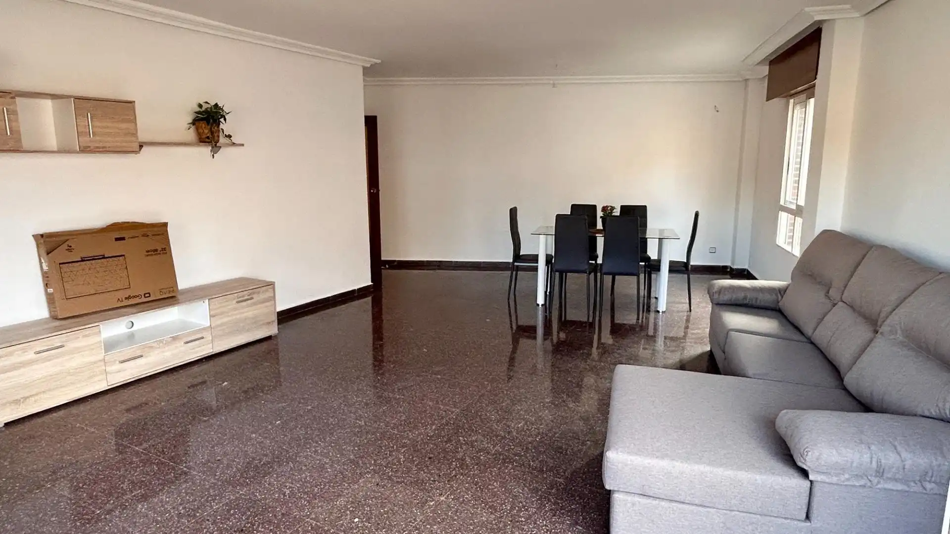 Sala de estar de Piso para compartir en Murcia con Terraza, Amueblado y Balcón