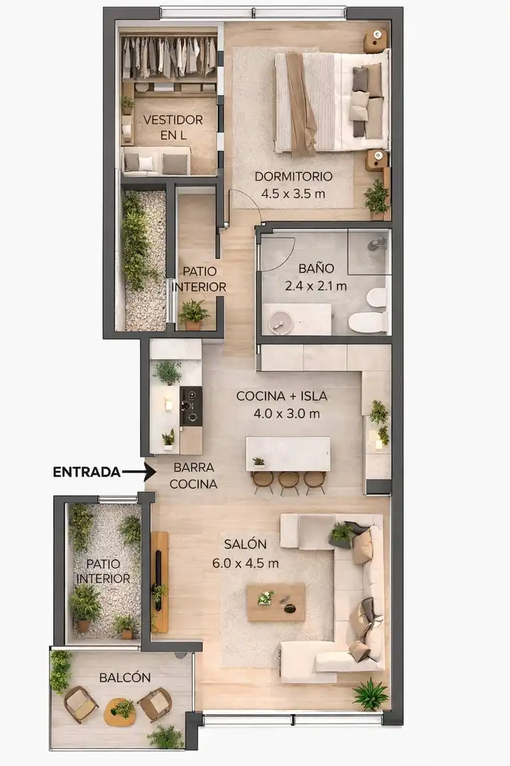 Piso de alquiler en Las Palmas de Gran Canaria con Aire acondicionado, Calefacción y Parquet