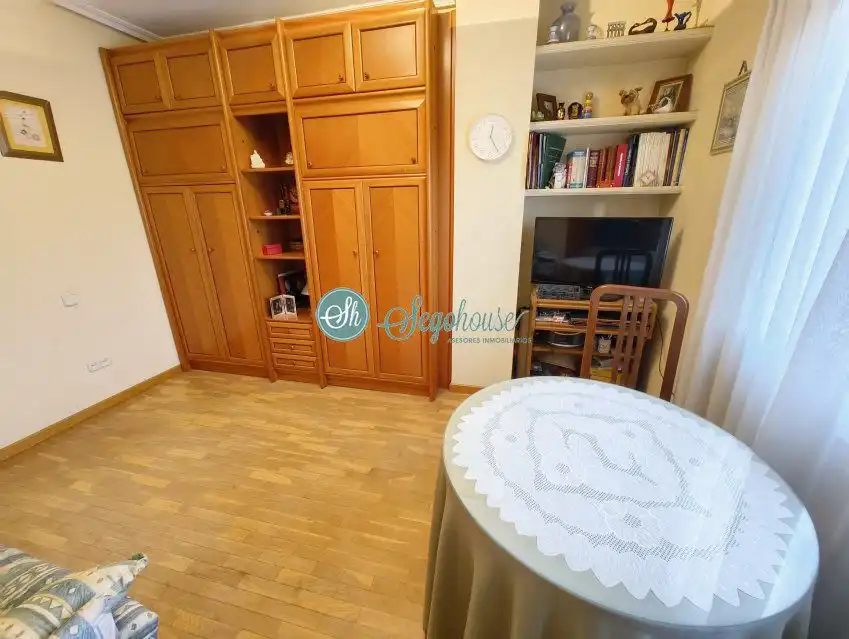 Sala d'estar de Pis en venda en Segovia amb Aire condicionat, Calefacció i Parquet