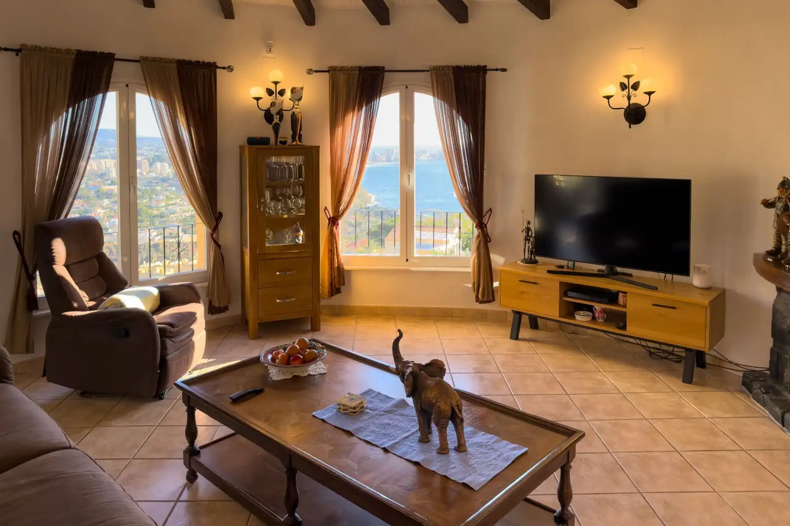 Living room of Houses for sale in Calpe / Calp