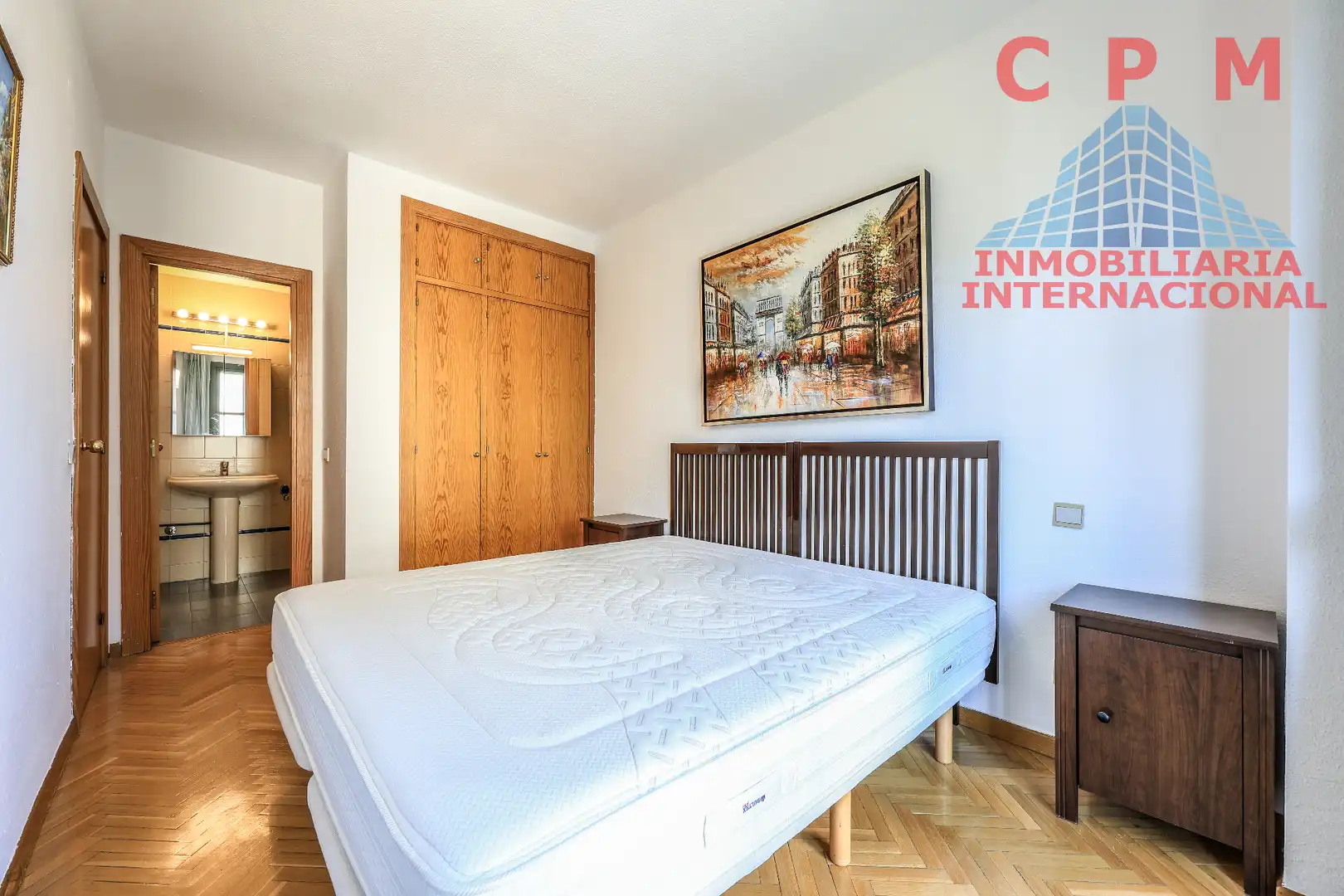 Bedroom of Flat for rent in Madrid  with Air Conditioner, Heating and Parquet flooring