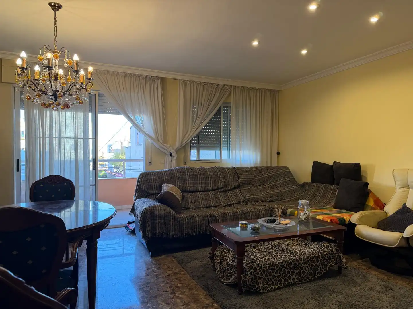 Wohnzimmer von Maisonette zum Verkauf in Castellón de la Plana / Castelló de la Plana mit Klimaanlage, Heizung und Terrasse