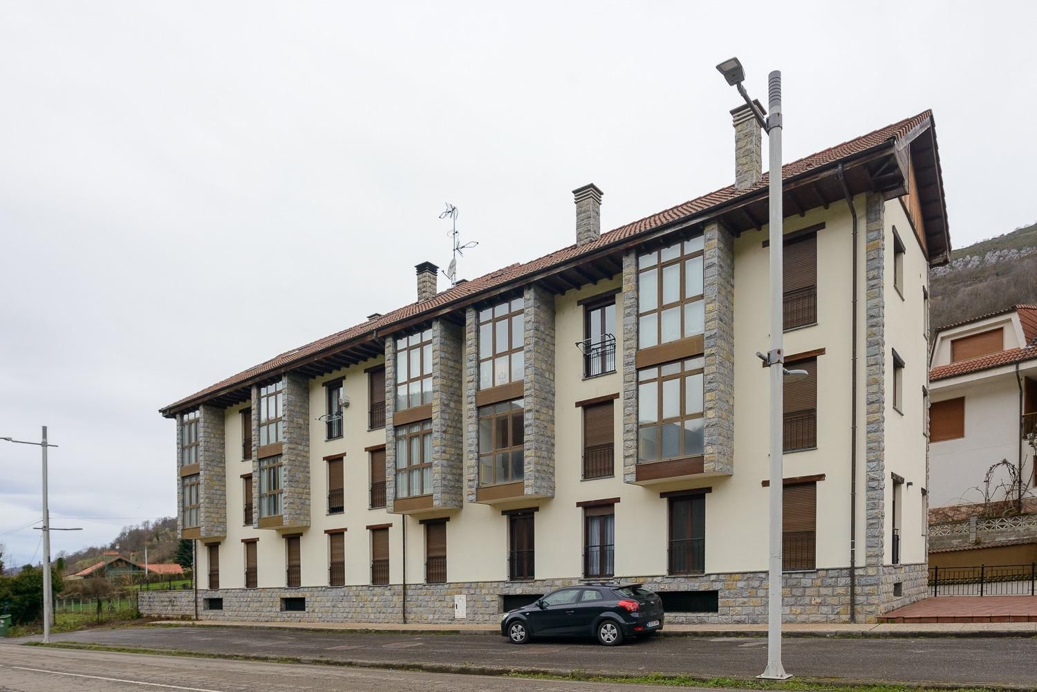 Exterior view of Flat for sale in Aller  with Heating, Storage room and Furnished