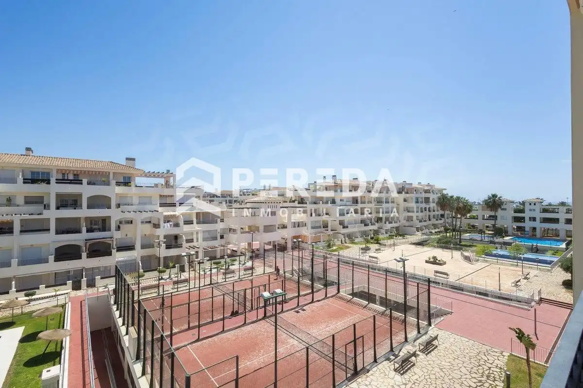 Exterior view of Apartments for sale in Roquetas de Mar  with Terrace, Furnished and Community pool