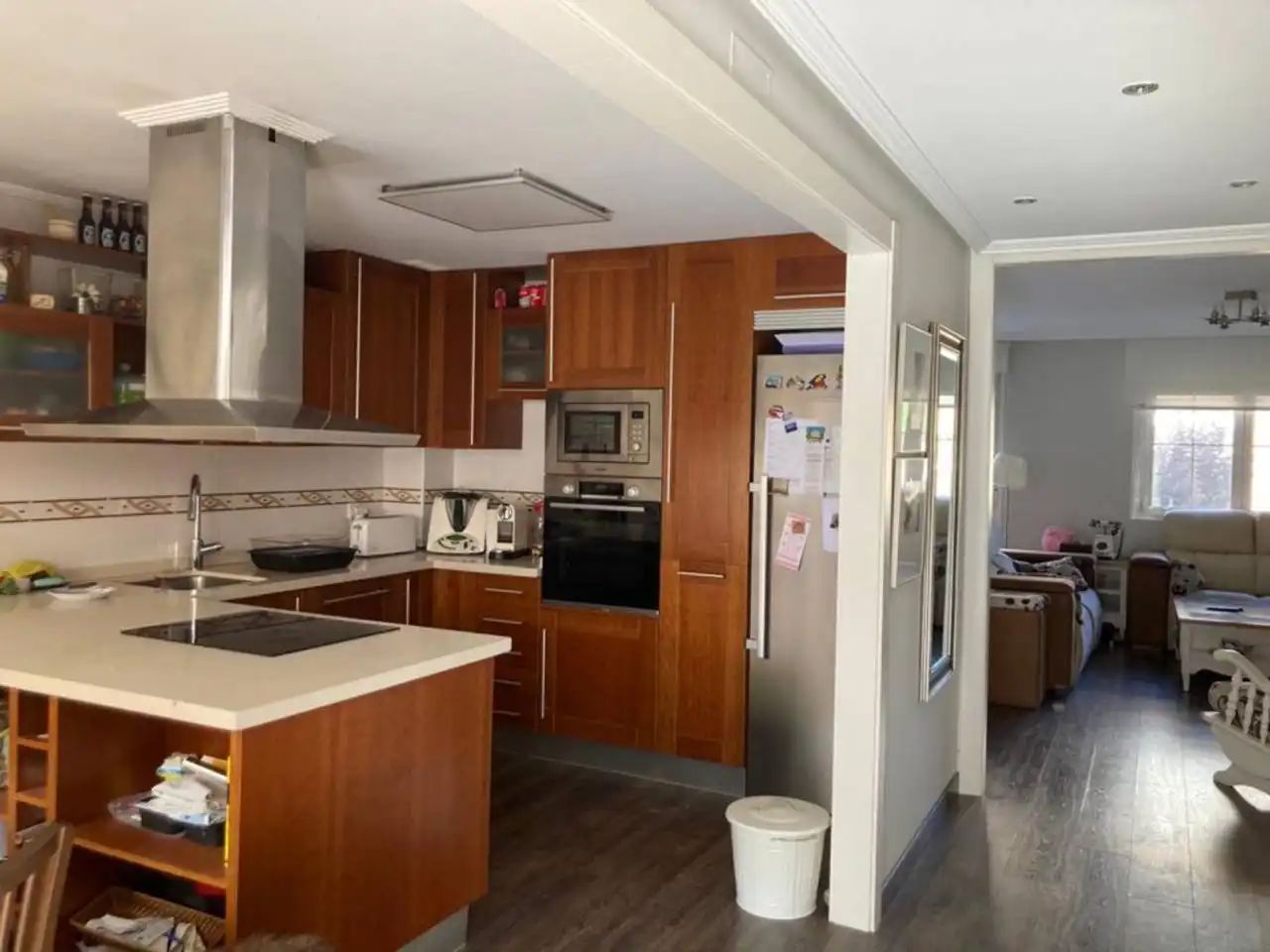 Cocina de Casa adosada en venta en Arroyo de la Encomienda con Aire acondicionado, Calefacción y Jardín privado