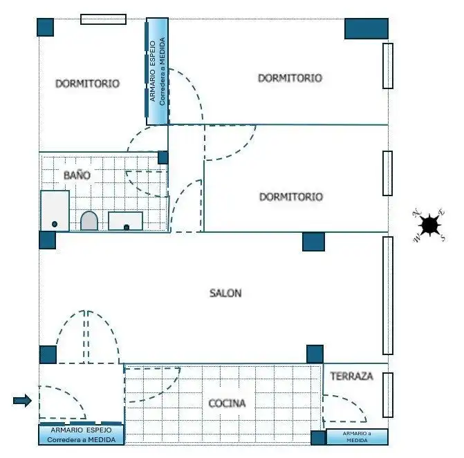 Wohnung zum Verkauf in Madrid mit Klimaanlage, Heizung und Terrasse