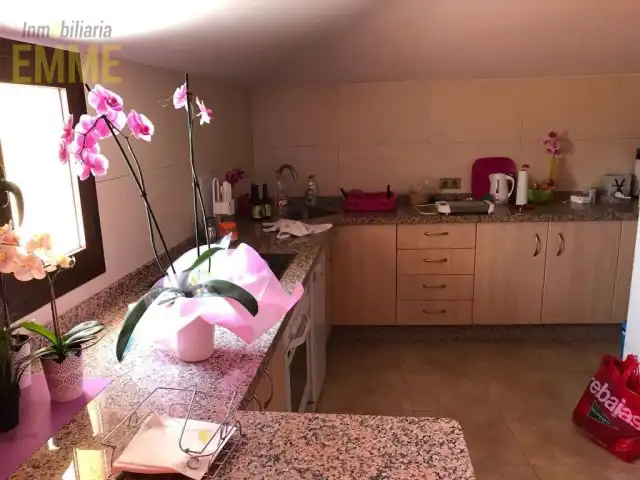Kitchen of Attic for rent in Ronda  with Air Conditioner, Parquet flooring and Terrace