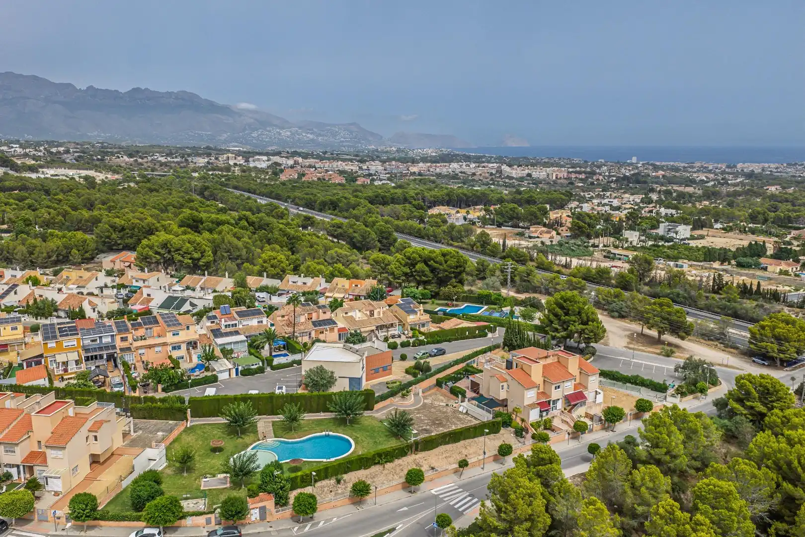 Exterior view of Detached homes for sale in La Nucia  with Air Conditioner, Heating and Private garden