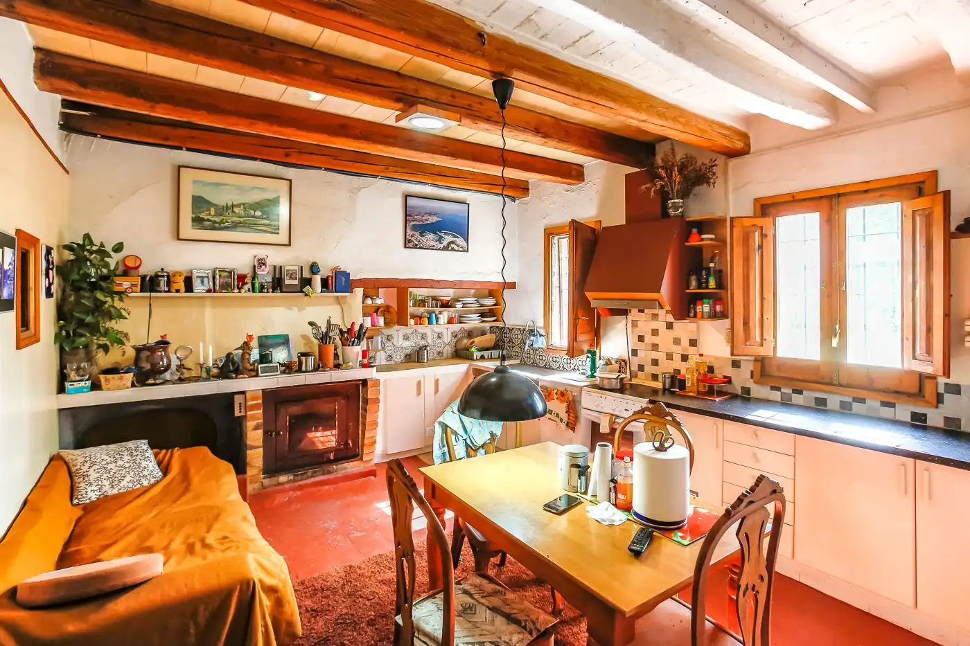 Cocina de Finca rústica en venta en Llambilles