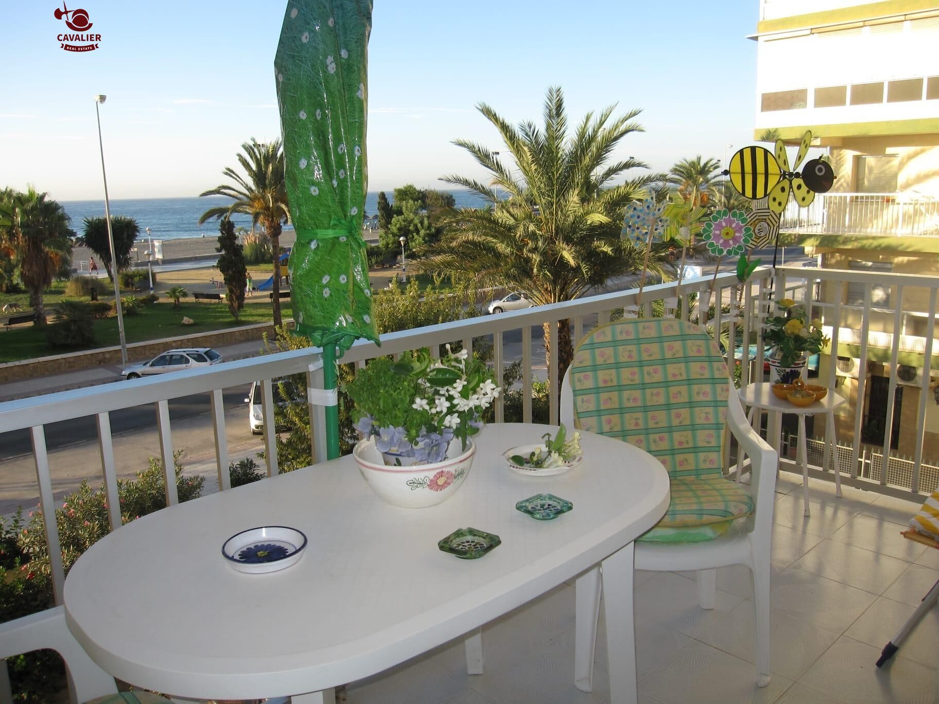 Dormitori de Pis de lloguer en Vélez-Málaga amb Aire condicionat, Jardí privat i Terrassa