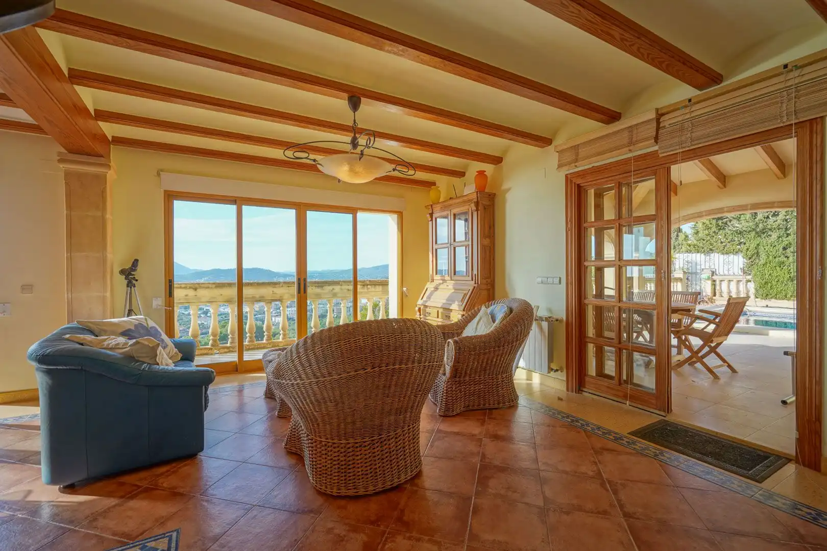Sala de estar de Casa o chalet en venta en Jávea / Xàbia con Aire acondicionado, Calefacción y Jardín privado