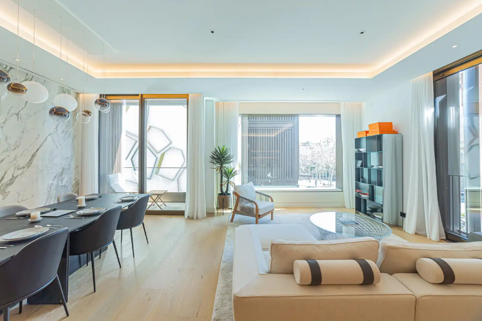 Sala de estar de Piso en venta en Barcelona con Aire acondicionado, Calefacción y Parquet