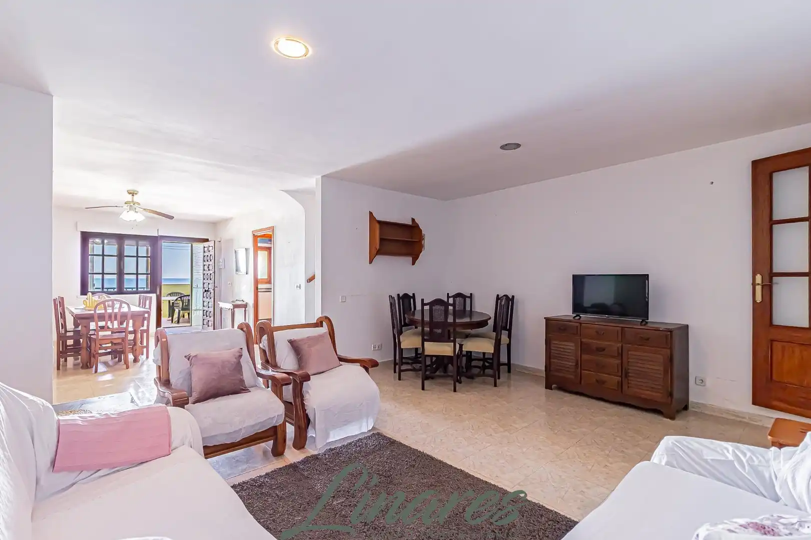 Sala de estar de Casa o chalet en venta en La Manga del Mar Menor con Terraza, Amueblado y Piscina comunitaria