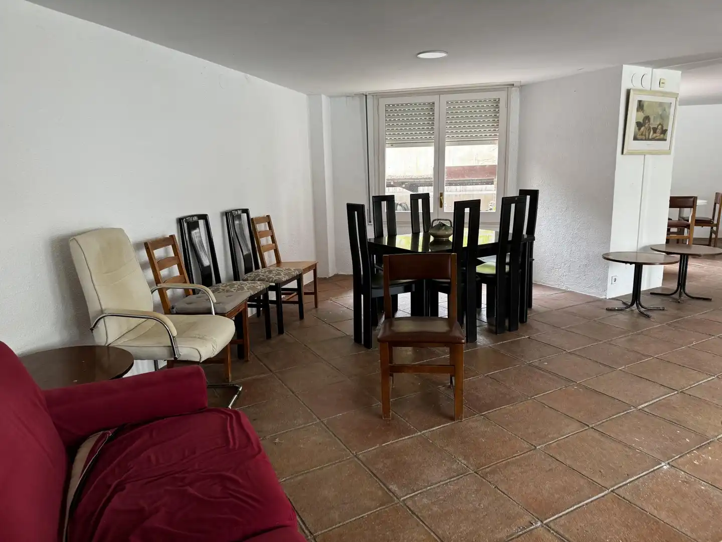 Comedor de Apartamento de alquiler en Caldes d'Estrac con Calefacción, Jardín privado y Terraza