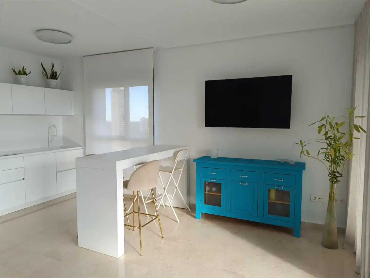 Sala de estar de Piso en venta en Benidorm con Aire acondicionado y Piscina
