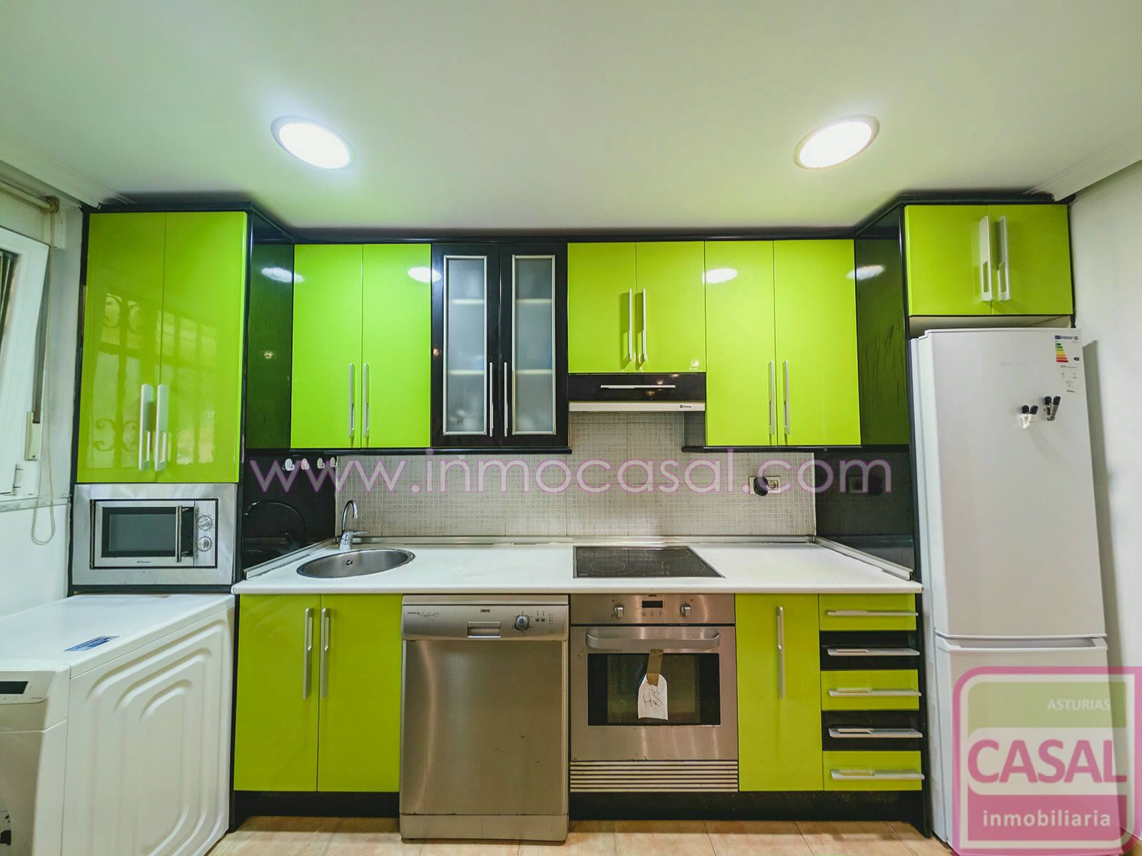 Kitchen of Flat for sale in Mieres (Asturias)  with Heating, Storage room and Furnished