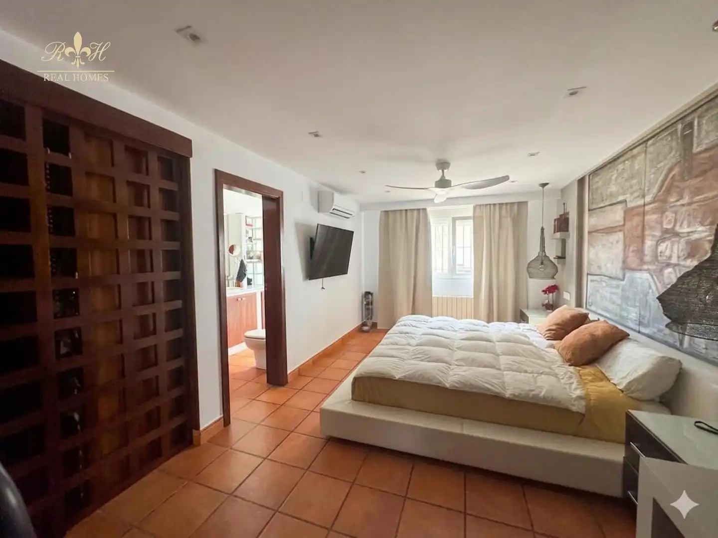 Schlafzimmer von Haus oder Chalet zum Verkauf in L'Alfàs del Pi mit Klimaanlage und Schwimmbad