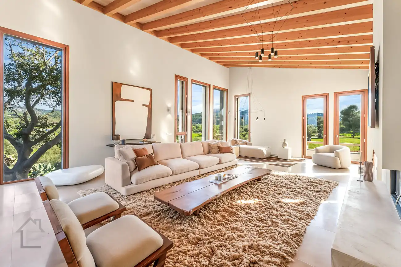 Sala d'estar de Finca rústica en venda en Felanitx amb Aire condicionat, Calefacció i Terrassa