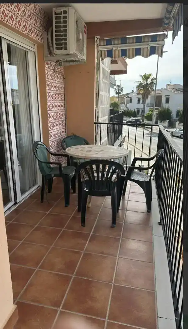 Terrace of Flat for rent in Oliva  with Air Conditioner, Parquet flooring and Furnished