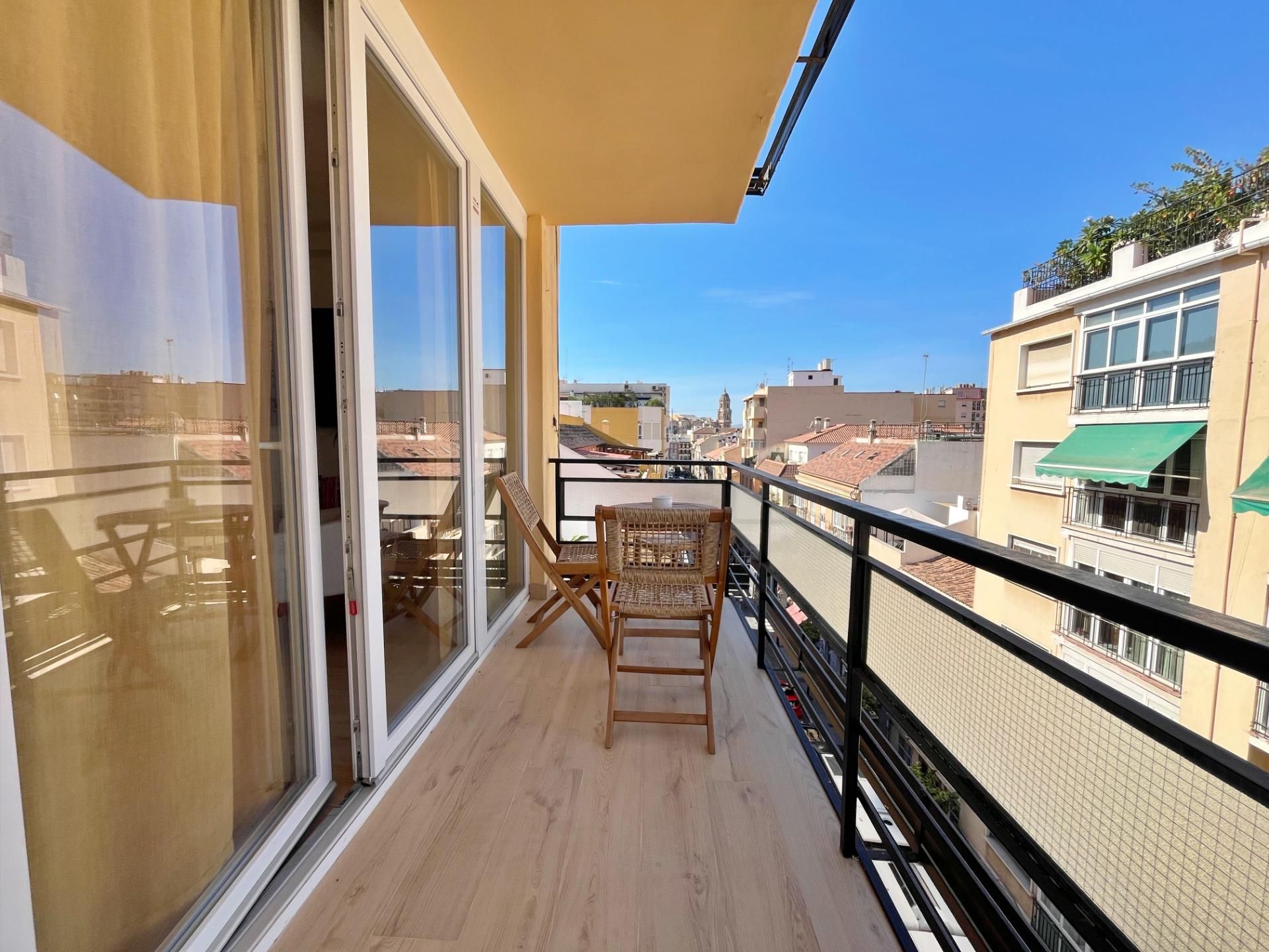 Balcony of Flat to rent in Málaga Capital  with Air Conditioner, Heating and Terrace