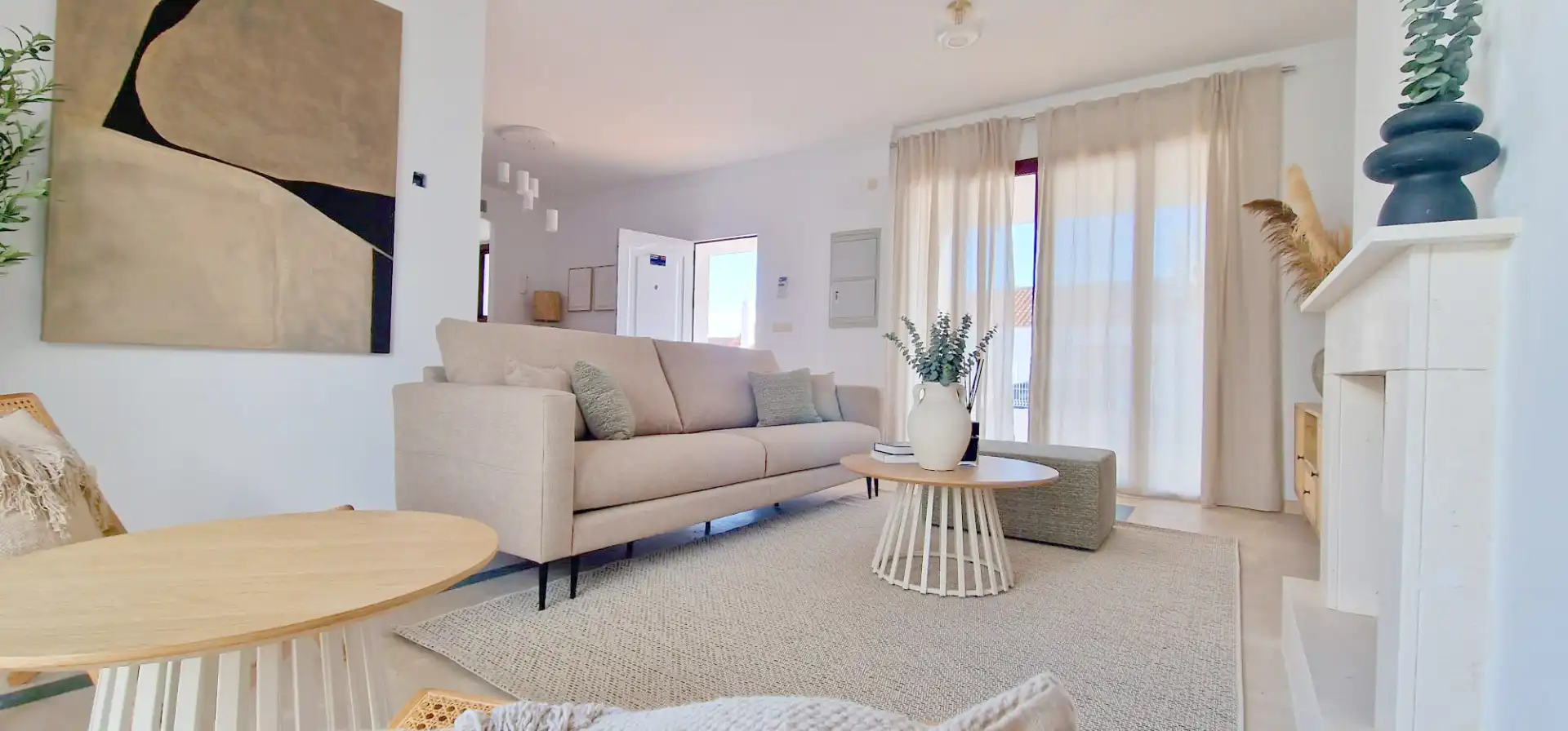 Sala de estar de Casa adosada en venta en Casares con Jardín privado, Terraza y Trastero
