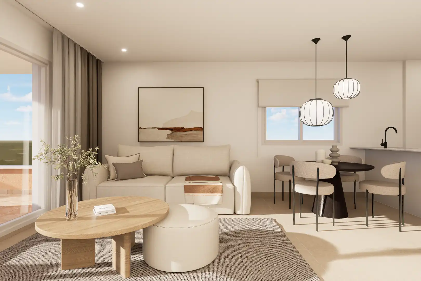 Living room of Flat for sale in Pilar de la Horadada  with Heating, Private garden and Terrace
