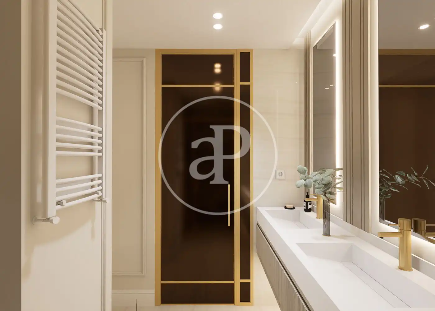 Badezimmer von Wohnung zum Verkauf in Madrid mit Klimaanlage, Heizung und Terrasse