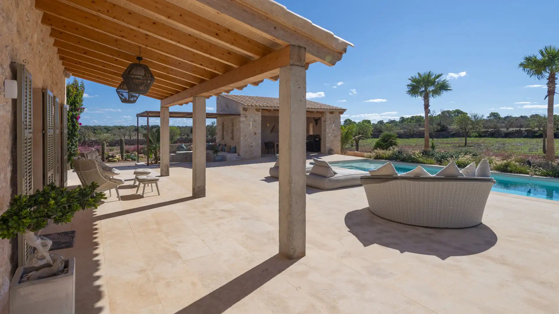 Terrace of Country homes for sale in Ses Salines  with Air Conditioner, Heating and Terrace