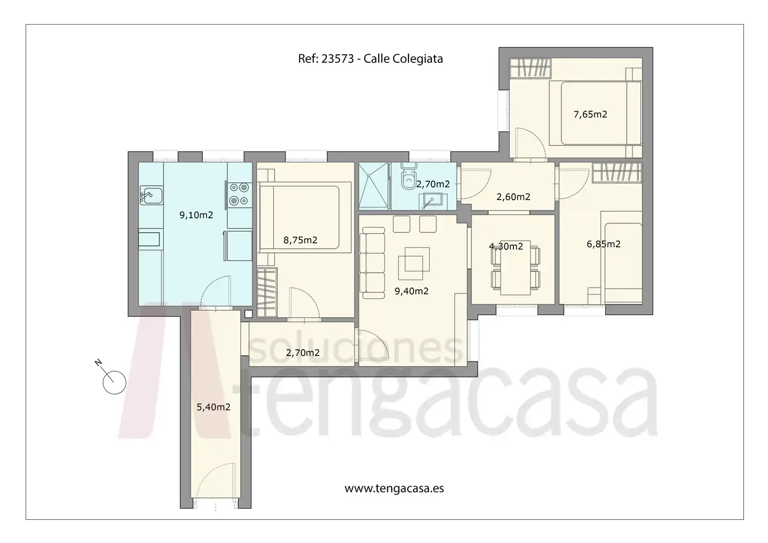 Flat for rent to own in Calle de la Colegiata, Embajadores - Lavapiés