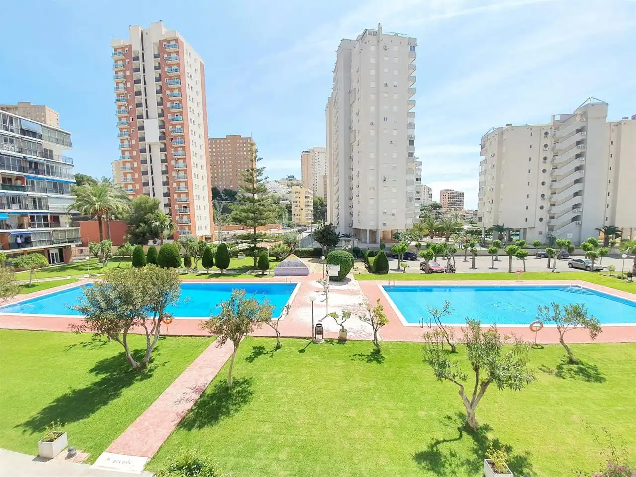 Piscina de Dúplex de alquiler en Villajoyosa / La Vila Joiosa con Piscina y Amueblado