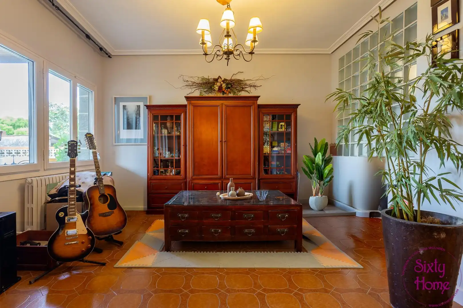Sala de estar de Casa o chalet en venta en Cadrete con Aire acondicionado, Calefacción y Jardín privado