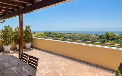 Terrasse von Dachboden zum verkauf in Marbella mit Klimaanlage, Terrasse und Schwimmbad